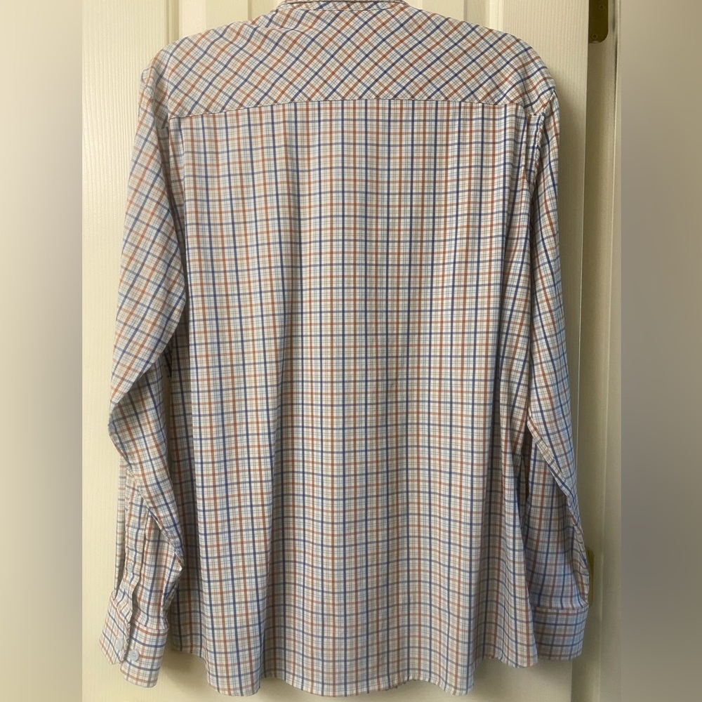 Johnston & Murphy Performance Plaid Button Down S… - image 8